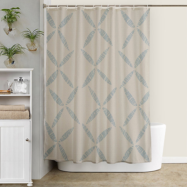 Kāpua Kai Shower Curtain Over a Tub