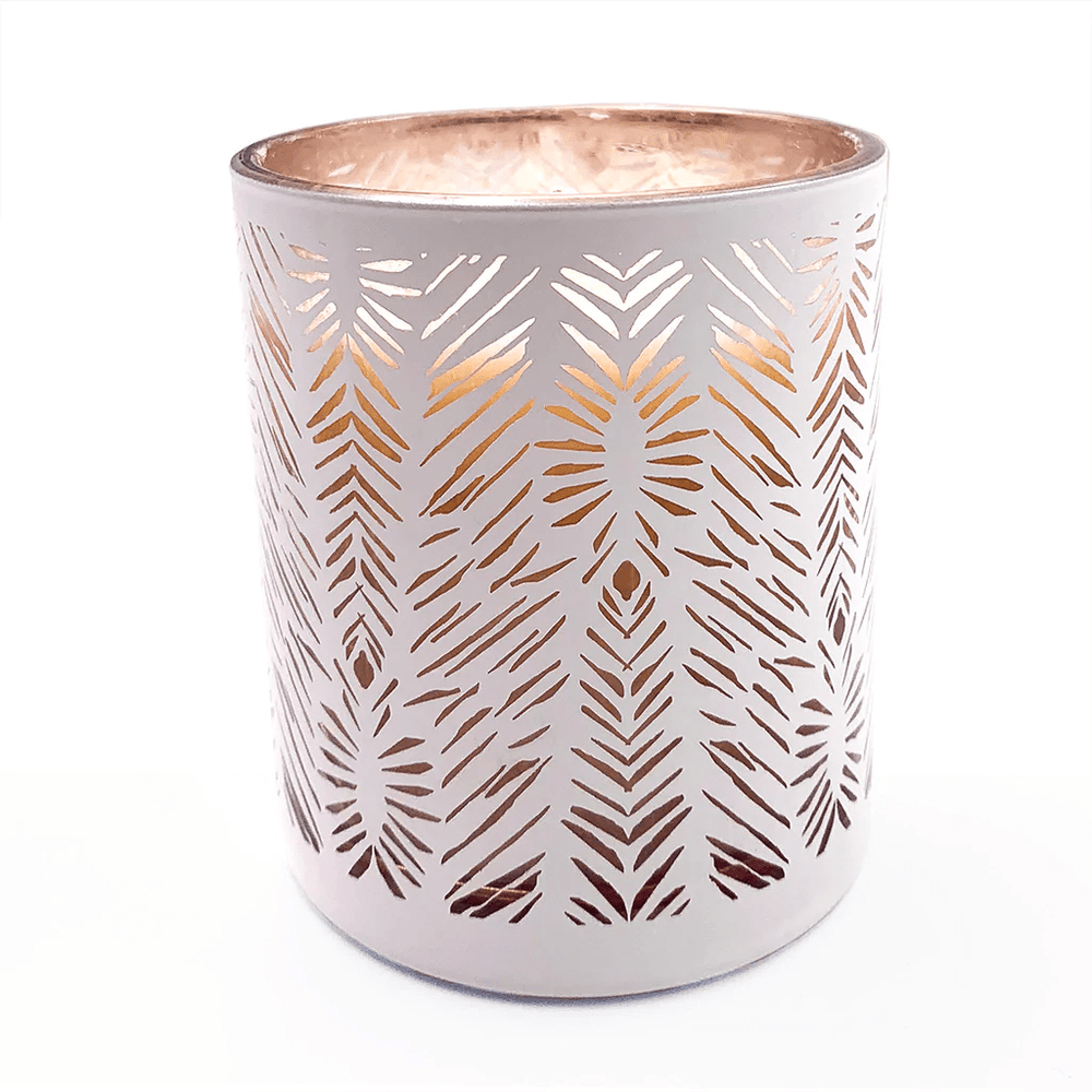 Front view of Pīkake Candle