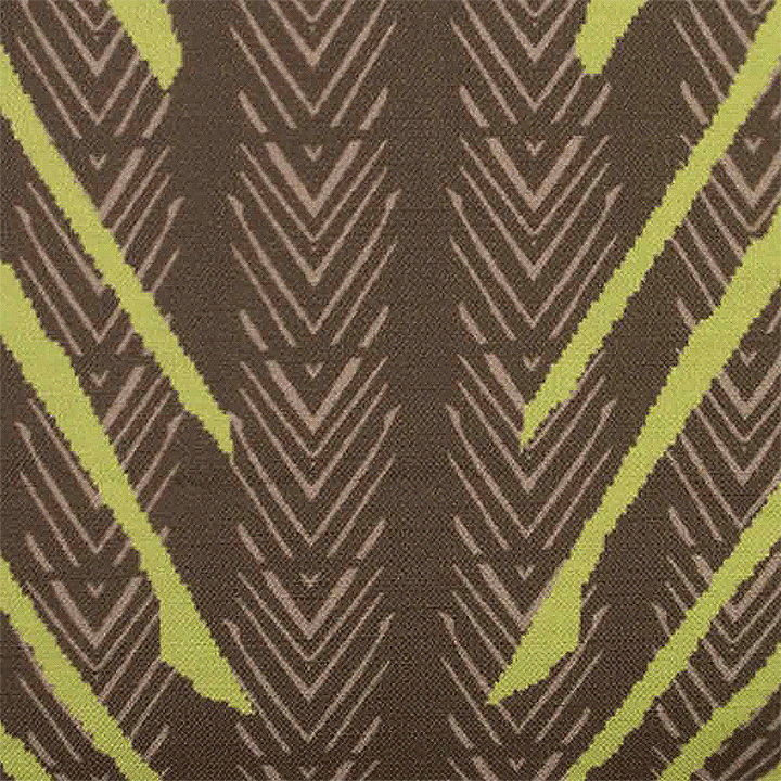 Close-up of Moss and Brown Tiki Square Print